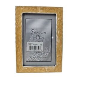 Lawrence Frames Verona Fine Italian Design Pink Enamel‎ 4x6 Picture Frame